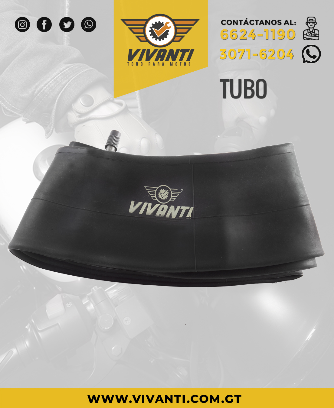 Tubo 120/70-12