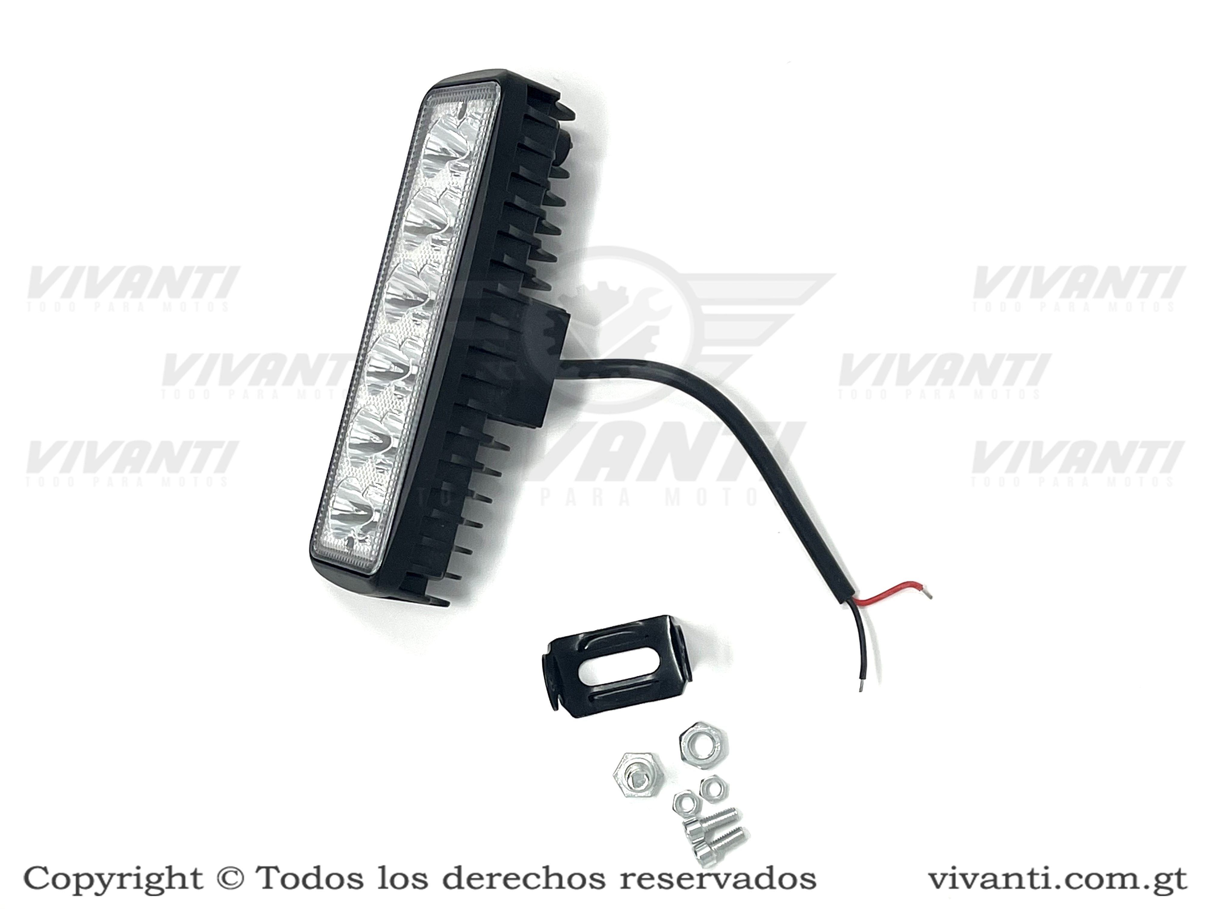 Luz Led 12V-80V/36W Barra Doble Led De 12