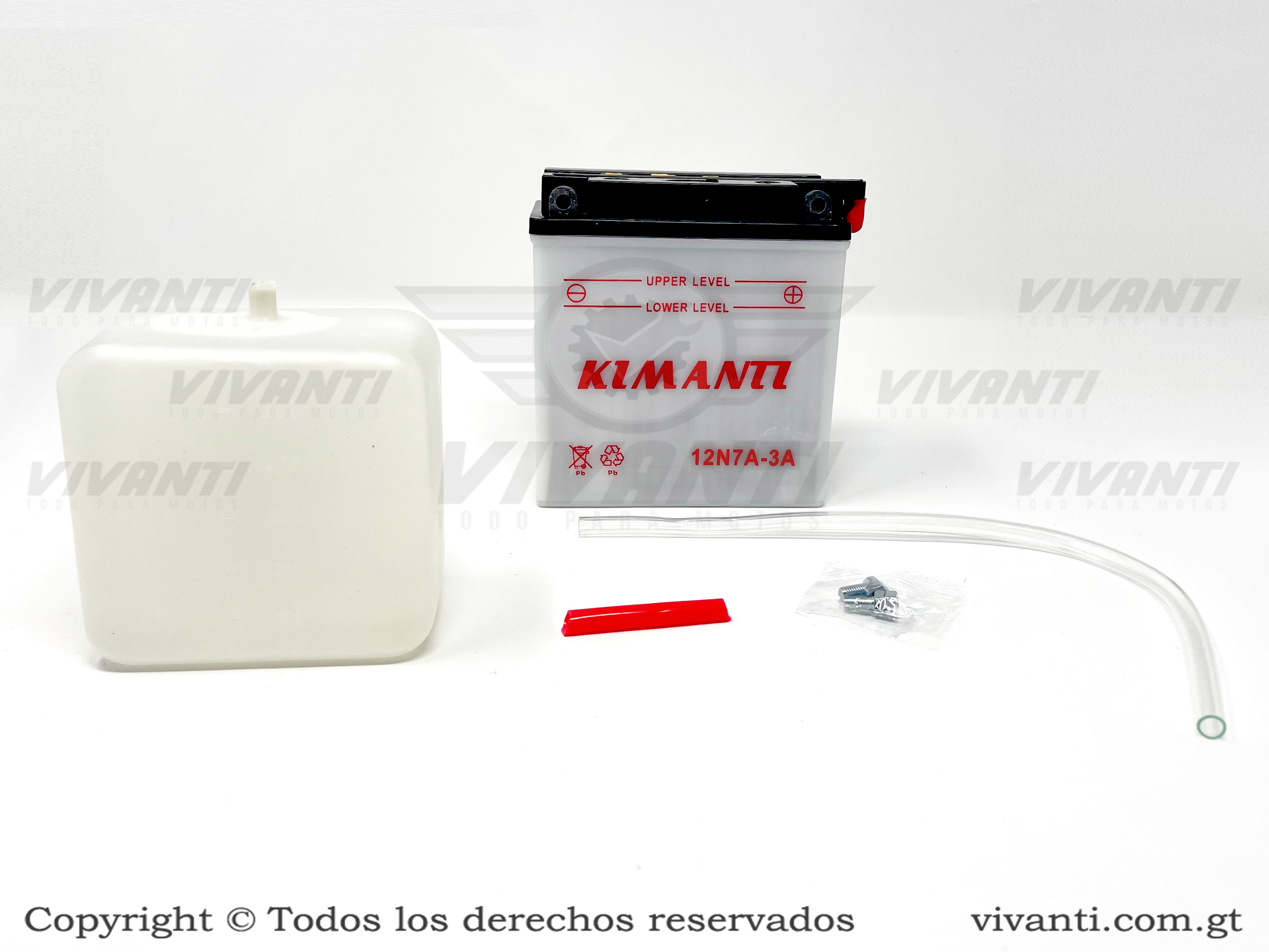 Batería Mantenimiento 12N7A-3A, Storm125, CGL 125, FT180, FT200, DM150, DM200