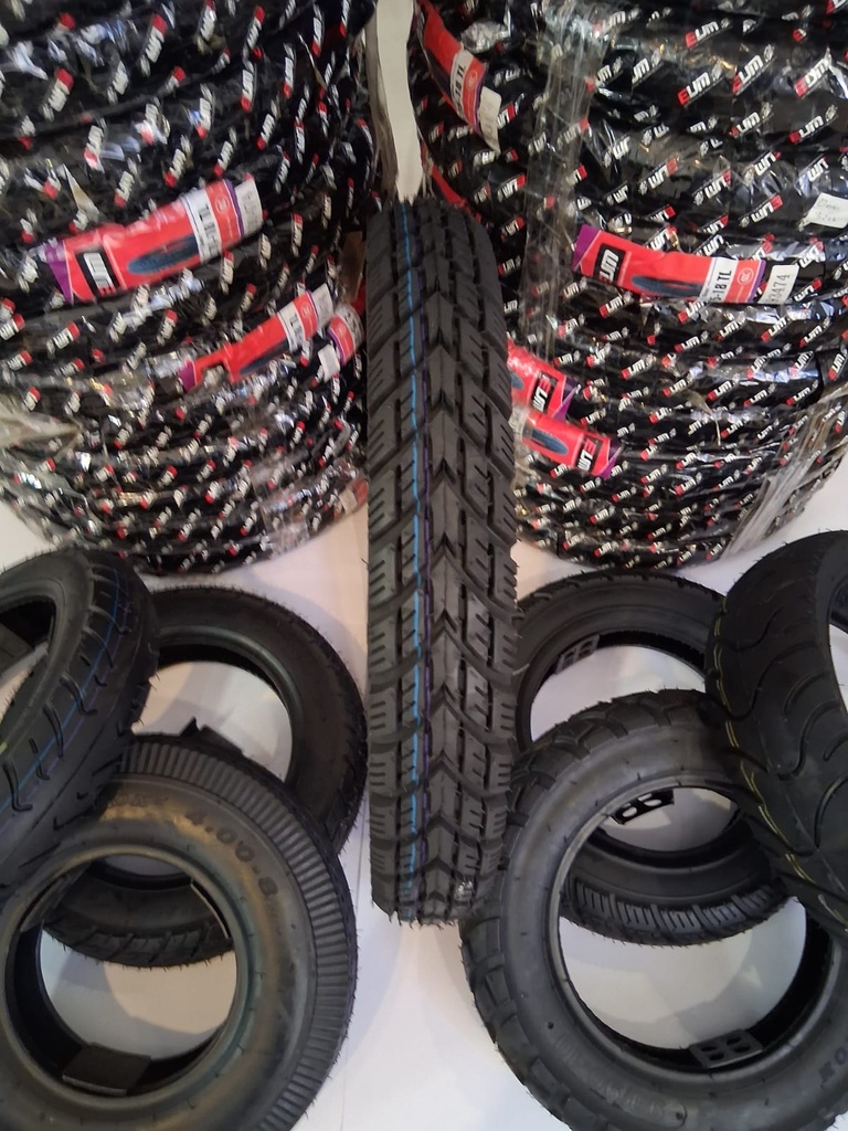 Llanta 90-90-18 Tubular Doble Propósito (8 PR)