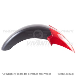 Lodera Delantera Pulsar-135 (Negro Con Rojo)