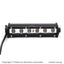 Luz Led 12V-80V/36W Barra 1 Fila De 6
