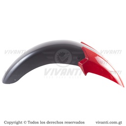 [193021] Lodera Delantera Pulsar-135 (Negro Con Rojo)