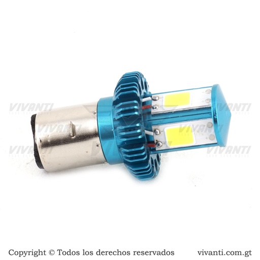 [192932] Luz Led 12V-80V/24W H6 2 Contactos 3 Led