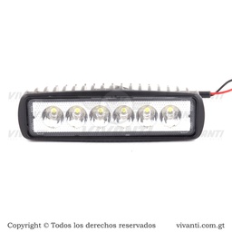 [193023] Luz Led 12V-80V/36W Barra 1 Fila 6 Con Base