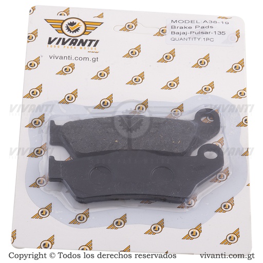 [192917] Pastillas Delanteras Pulsar 135-180-200NS-Caliber 115 - XCD - Discover 135 - 125 ST