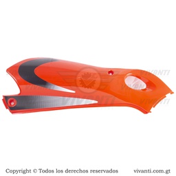 [193726] Tapaderas Traseras Dakar 150 (Naranja Franjas Grises)